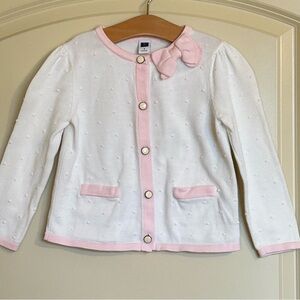 Sz3 Janie and Jack Swiss Dot Cardigan